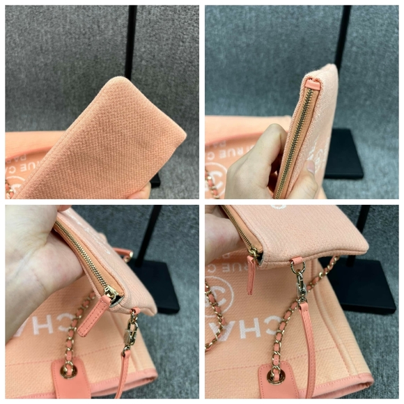 100% Authentic CHANEL DeauVille Cloth Satchel - Picture 15 of 16